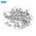 thumbnail image 3 of Uxcell Eye Pin Bail Peg Pendants, 50Pcs 10x4mm 304 Stainless Steel with Cap for Half Drilled Beads, Silver Tone, 3 of 6