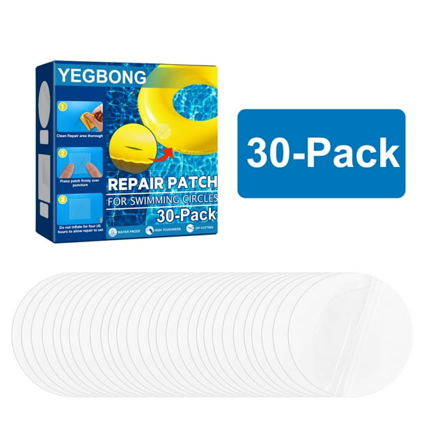 30 Pieces Vinyl Pool Patch, SelfAdhesive PVC Repair Patches for