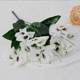 thumbnail image 1 of Xiao Hua 6 flores artificiales de pensamiento, flores falsas, flores artificiales para decoración de bodas, 1 of 5