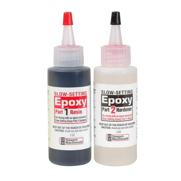 HeSLehs 2-Part Epoxy, Slow-Setting, Black