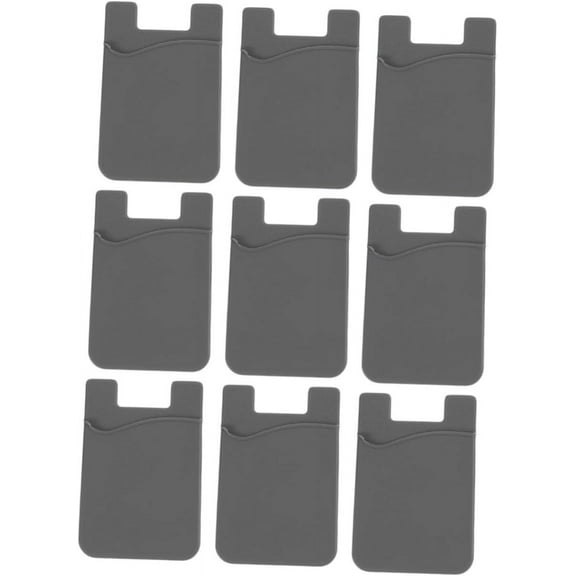 Smartphone Bling Purse 9 pcs Silicone Phone case Gray Purse Cell Phone Wallet Bling Purse Holder Deck 3pcs Pearlescent Grey Purse Phone Pocket