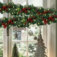 thumbnail image 4 of PALIFEUR 8.8ft Christmas Garlands - Red Berries Pine Garland for Christmas Decorations, Faux Greenery Pine Christmas Garlands for Mantle Fireplace Holiday Party Decor, 4 of 6