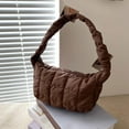 thumbnail image 2 of Bolso bandolera de invierno jinwen acolchado de algodón para mujer marrón, 2 of 8