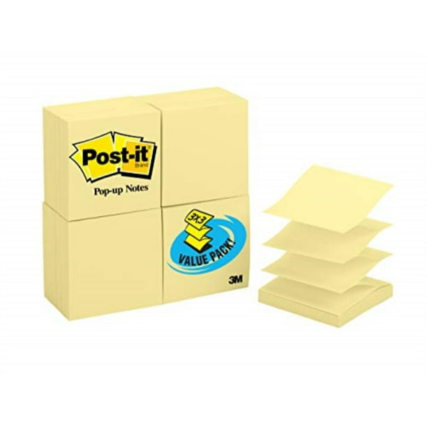 postit popup notes, america's 1 favorite sticky note, 3 x 3 in, pop