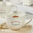thumbnail image 5 of Qeeadeea Bouillon Cups, French Onion Soup Bowls With Handles, French Onion Soup Crocks Oven Safe, Microwave Soup Bowl, Soup Mug-White-500ml, 5 of 7