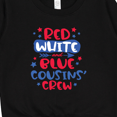 thumbnail image 3 of Inktastic Cousins Crew Red White and Blue 4th of July Toddler Sweatshirt, 3 of 4