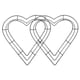 thumbnail image 1 of 2 anillos de alambre de hierro para coronas, marco de corona de corazón, anillos para hacer coronas de alambre para decoración del Día de San Valentín., 1 of 7