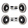 thumbnail image 1 of Transit Auto Front Rear Coated Drilled Slotted Disc Brake Rotors and Ceramic Pads Kit for Car Ram 1500 Jeep Wagoneer Grand L KDC-101211, 1 of 11