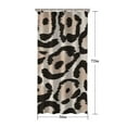 thumbnail image 5 of Beige and Black Leopard Pattern Shower Curtain 36"x72" ,Bathroom Decorative Shower Curtains Set with 12 Hooks,Modern Waterproof Washable Shower Curtain, 5 of 6