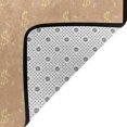 thumbnail image 3 of DouZhe Tapis Motif Dollar Antidérapant Lavable en Machine, Style Jaune, 63x48 Pouces, 3 of 6
