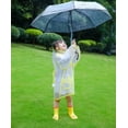 thumbnail image 3 of Thicker Reusable Raincoat Rain Poncho Jacket Slicker for Children Boy Girl Kids, Octopus, M, 3 of 6