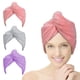 thumbnail image 1 of Paquete de 3 toallas de microfibra ultrasuaves para el cabello para mujer, toalla de secado rápido, toalla para secar el cabello de microfibra súper absorbente, diadema antiencrespamiento para, 1 of 5