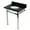 Black Granite / Polished Chrome, variant on Kingston Brass KVPK30KOQ7 Monarch 30" Black Granite Console Sink with Stainless Steel Legs (8-Inch, 3-Hole), Black Granite/Brushed Brass