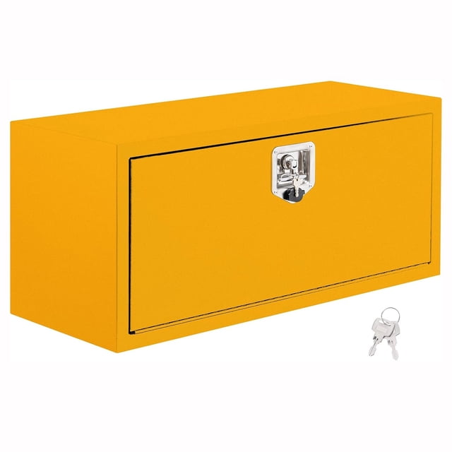 Qinaqin 24 x 14 16 Inch Resistente Steel Underbody Truck Tool Caja Cerrable & cm de Anchoaterproof Organizador Almacenamiento Chest para Trucks y Pick Ups Y