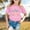 Pink, variant on HUITKMM Girl Clothes Girls Summer Short Sleeve T Shirt Hanukkah Holiday Print Casual Loose Fit Round Neck Tee Top for Toddler and Youth