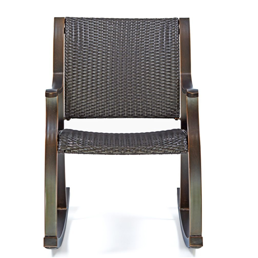 Kepooman Home Steel-framed Lounge Dining Chair for Garden Patio, Black Gold - image 3 of 5