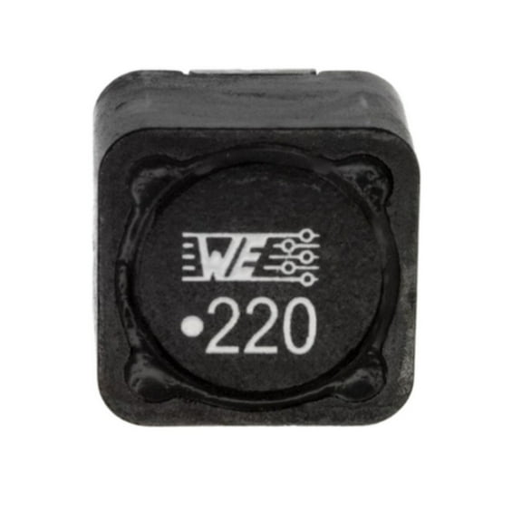 Pack of 4 744770122 Inductor 22 µH Shielded Drum Core, Wirewound Inductor 4.6 A 43mOhm Max Nonstandard