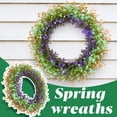thumbnail image 1 of Spring Colored Small Flower Wreath Plastic Simulation Wreath Plant Home Decoration False Flower Door Hanging Photography Props, 1 of 9