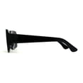 thumbnail image 4 of Womens Thick Rimmed Square Rectangular Sunglasses All Black, 4 of 4