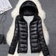 thumbnail image 4 of Chaqueta acolchada ultraligera con capucha para mujer, abrigos de plumón empaquetados en 15 colores, talla grande 5XL, 6XL, 7XL, primavera y otoño, novedad de 2022, 4 of 4