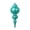 Teal, variant on Vickerman 10" Matte Teal Finial Ornament, 2 per bag.