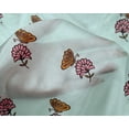 thumbnail image 4 of oneOone Silk Tabby Fabric Floral & Block Printed Craft Fabric BTY 42 Inch Wide, 4 of 4