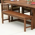 thumbnail image 3 of Acacia Wood Patio Bench in Dark Brown, 3 of 4
