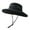 Black, variant on Pebbuoy Summer Sun Hat Waterproof Wide Brim Bucket Hat UV Protection Adjustable Outdoor Rain Hat with Ponytail Hole for Fishing Hiking Camping