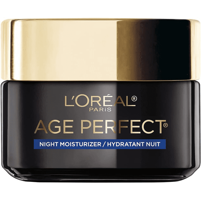 L'Oréal Paris Night Moisturizer, Age Perfect Cell Renewal, Antioxidant Recovery Complex - Reduces look of Wrinkles, For Firmer & More Radiant, 48 ml