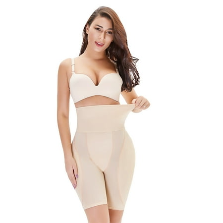 

SpringTTC Womens Sponge Pad Corset Belly Tightening Hip Lift Sculpting Pants Shapewear Plus Size