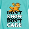 thumbnail image 3 of Garfield - Don't Know Don't Care - Toddler And Youth Girls Short Sleeve Graphic T-Shirt, 3 of 5
