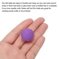 thumbnail image 4 of Wool Felt Balls Beads Woolen Fabric 2cm 20mm Purple for Home Crafts 10Pcs, 4 of 5