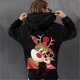 thumbnail image 2 of Sudaderas con capucha navideñas para mujer, sudaderas con capucha de manga larga a la moda con gráfico de alces bonitos, sudaderas informales Fridja FKASFK5482, 2 of 5