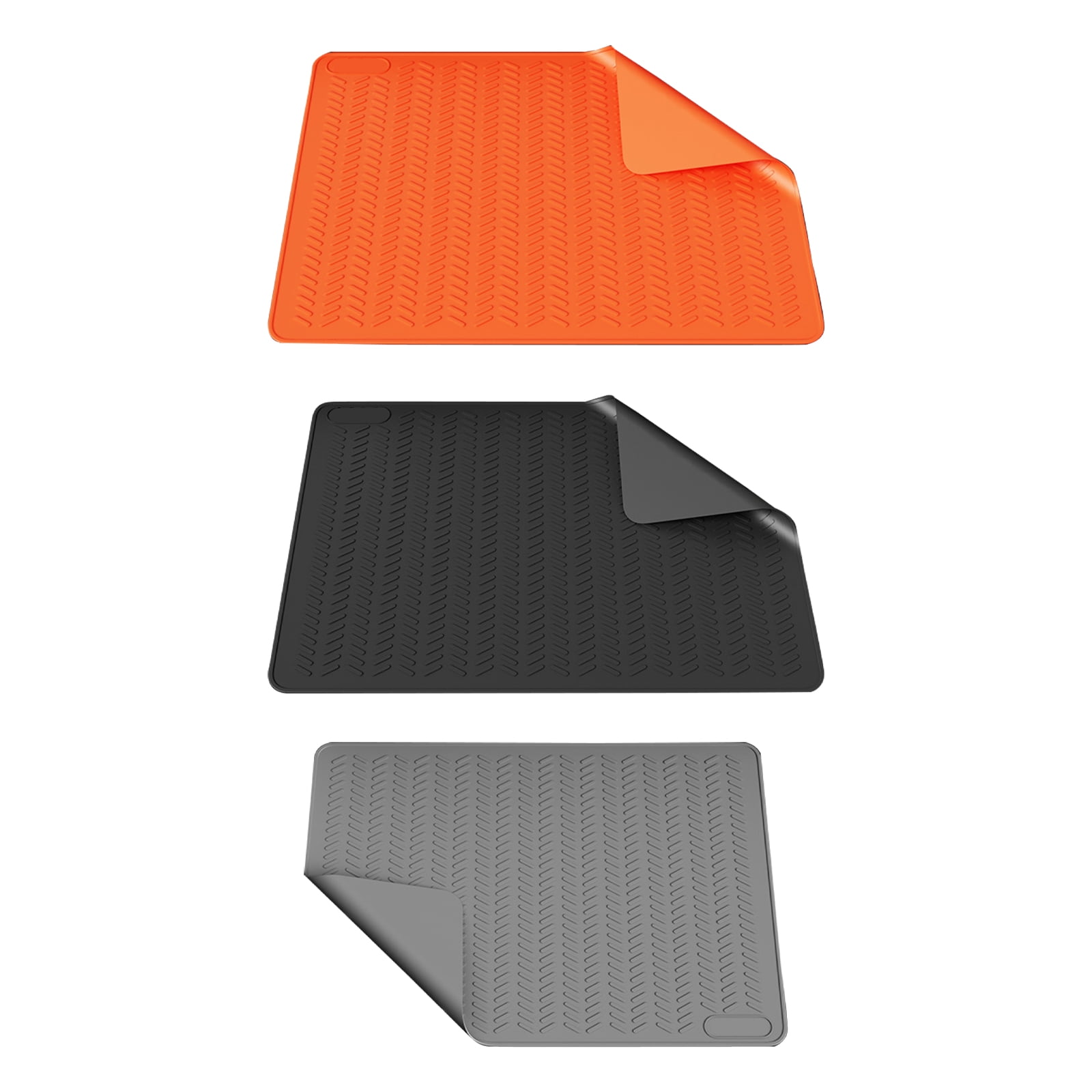 Silicone Mat for Draining Water and Protecting Countertops Electric Stove Protector Scratch Resistant Cooktop Covers