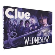 CLUE: Wednesday | Classic Board Game Inspired by The Netflix Original Series | Solve The Mystery at Nevermore Academy with Friends and Family | Officially Licensed Merchandise | 2-6 Players | Ages 8+
