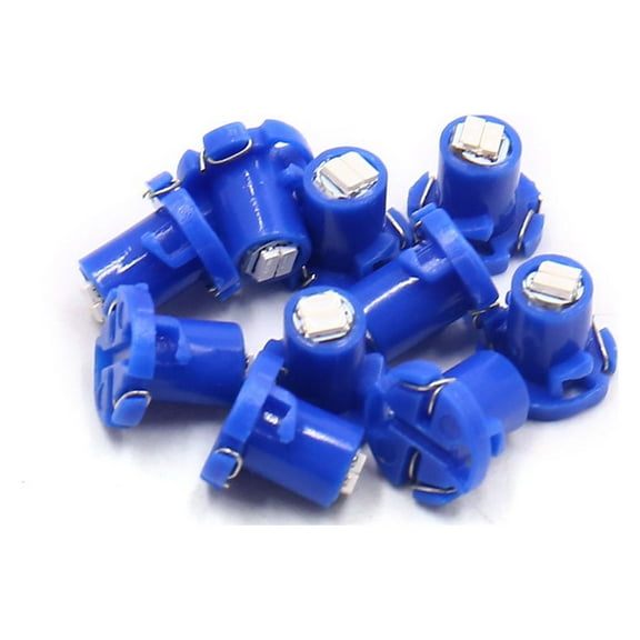 10Pcs T4.2 3014 2- Blue Dashboard Gauge Light Lamp Bulb for Car Interior