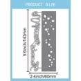 thumbnail image 2 of 1Pc Thanks Welcome Cut Dies Round Dot Theme Carbon Steel Cutting Dies Stencils Scrapbooking Template for DIY Scrapbooking Photo Album Decorative Embossing Paper Card 143x60x0.8mm Silver, 2 of 9
