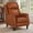 Camel, variant on Dycanpo Leather Recliner Chair, Classic Push Back Genuine Manual Recliner with Thick Seat and Backrest, Small Space Sleeper Sofa Chair for Living Room, Blue