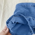 thumbnail image 5 of Fgnfyis Stylish Girls Denim Skort Casual Summer Outfit Comfortable Stretchy Soft Breathable Loose Fit Toddler to Kids Blue 4-5 Years, 5 of 9