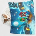 thumbnail image 5 of Lsque Mario Pattern Waterproof Throw Blanket Pet Blanket for Dogs & Indoor Cats, Washable - Shaggy Plush Calming Long Faux Fur & Velvet Dog Blanket -, 5 of 8