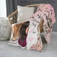 thumbnail image 2 of Yibo Granddaughter Gifts from Grandma Grandpa Blanket Flannel Soft and Comfortable Anti-static Bed Sofa Blanket, 2 of 7