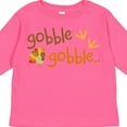 thumbnail image 4 of Inktastic Gobble Gobble Thanksgiving Boys or Girls Long Sleeve Toddler T-Shirt, 4 of 5