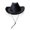 Black, variant on Womens Cowboy Hats - Sequin Tassel Cowboy Style Bowler Hat Suitable For Party Stage Performance,Black,One Size