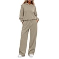 thumbnail image 3 of Mifsaly 2 Piece Lounge Set Women Oversized Hoodies and Baggy Sweatpants with Pockets Fall Winter Fashion Causal Travel Matching Outfits, 3 of 10