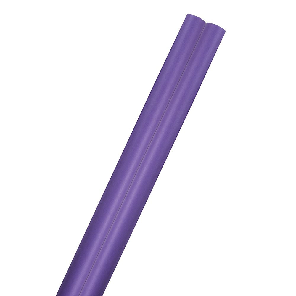 JAM Paper Matte Wrapping Paper, 50 Sq. ft Total, Purple, 2 Rolls