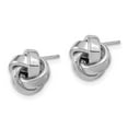 thumbnail image 2 of Primal Gold 14 Karat White Gold Love Knot Post Earrings, 2 of 4