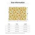 thumbnail image 5 of Naloa Classical Cute Sunflower Flannel Blankets - Thick and Warm Blanket for Winter, Soft Fuzzy Plush King Blanket for All Seasons60"x50", 5 of 6