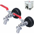 thumbnail image 1 of IBC Tank Adapters with 1/2" Thread, 1000L Tank Tap, Rainwater Harvesting Tap, Tap Outlet, Garden Hose Valve Connector, 1 of 5