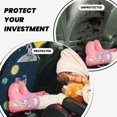 thumbnail image 4 of Naloa Astronaut With USA Flag 2Pcs Anti-Kick Back Seat Cover Kick Mat, Car Seat Protector with 3 Storage Pockets, 4 of 8
