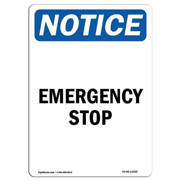 OSHA Notice Sign - Enter Here Please Pull |  Aluminum Sign | Protect Your Business, Construction Site, Warehouse & Shop Area |  Made in the USA